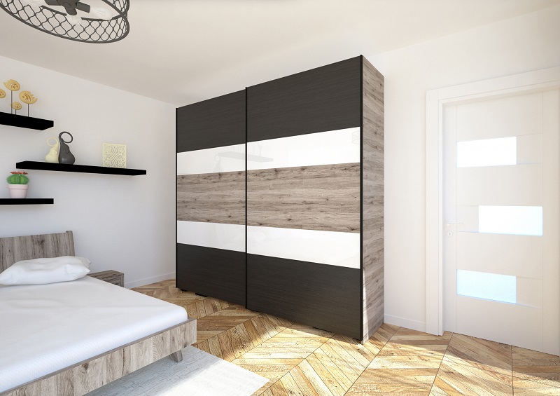 Főnix gardrób magasfényű bútorlap betéttel - Image 6